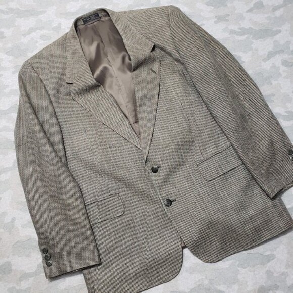 Enrico Cipriani Suit Jacket Mens 44R Green Silk Button Long Sleeve - Picture 2 of 6